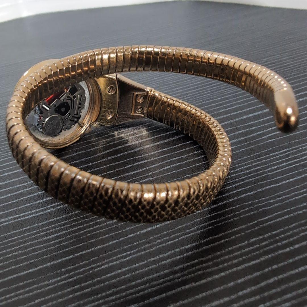 Just Cavalli ジャンク可動品希少スネークバングルウォッチ — image 3