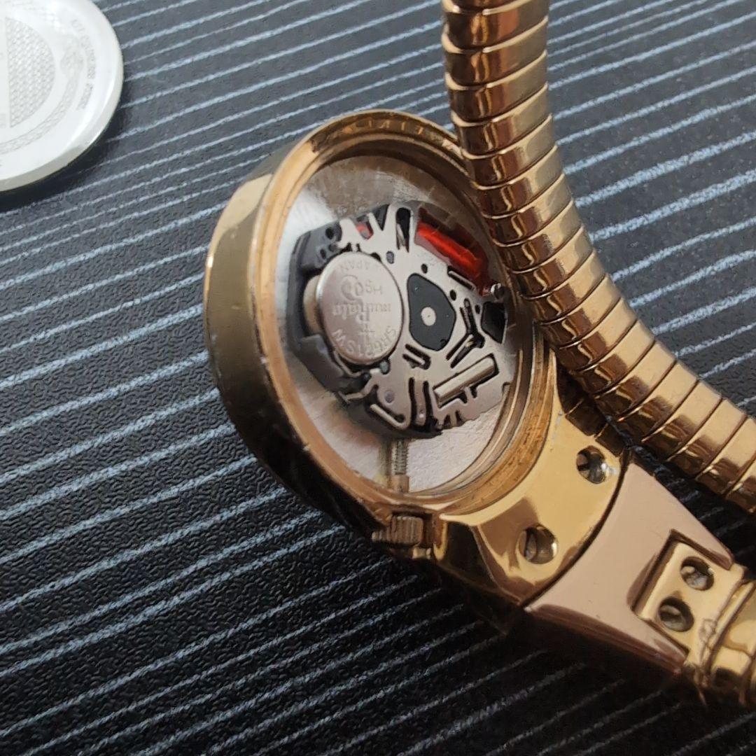 Just Cavalli ジャンク可動品希少スネークバングルウォッチ — image 4