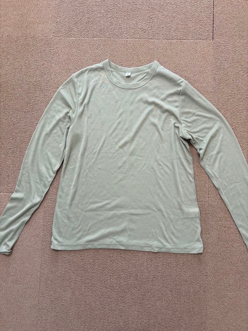 GU ソフトシアークルーネックT(長袖) GREEN L — image 2
