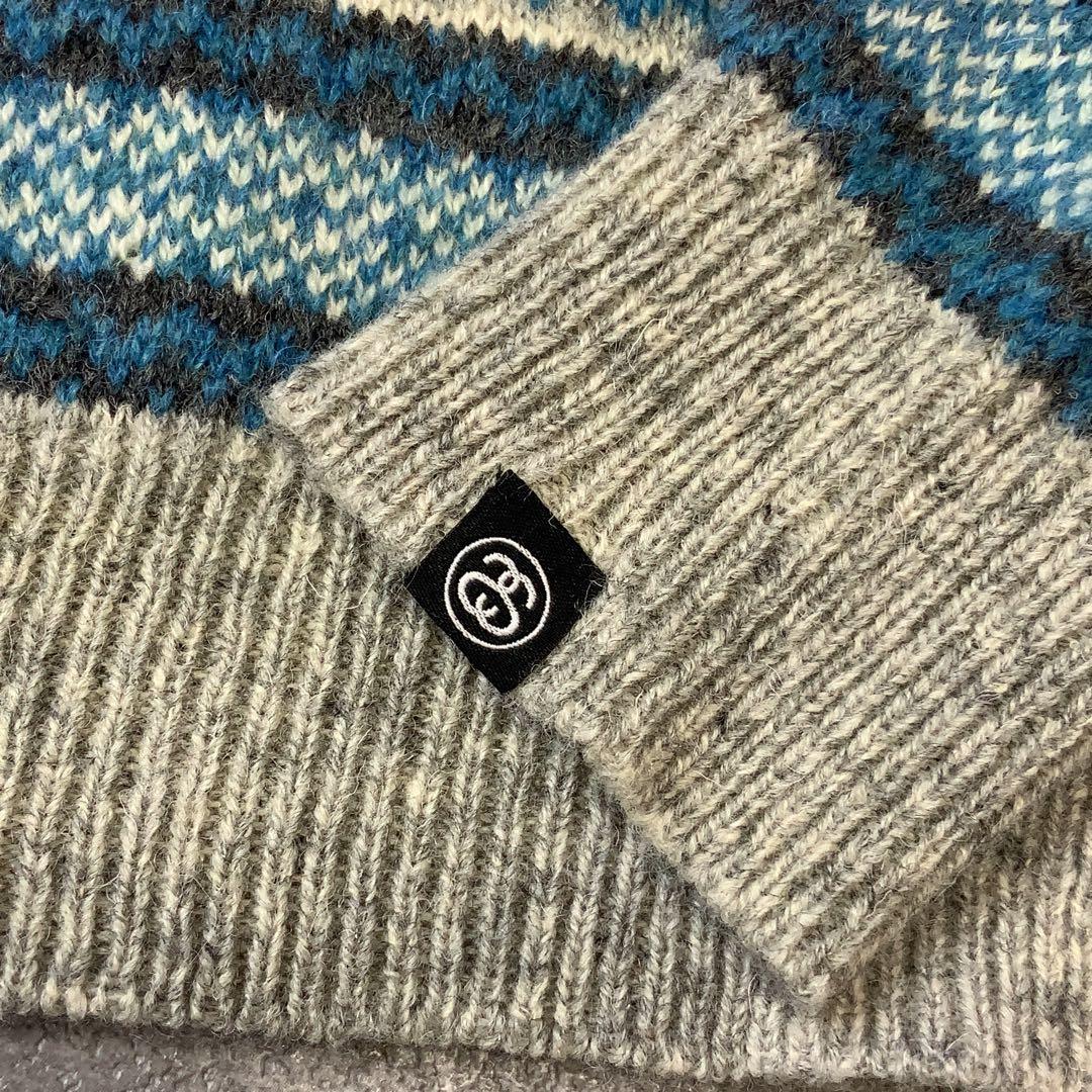 STUSSY ステューシー ノルディック セーター ニット ブルー系 — image 4