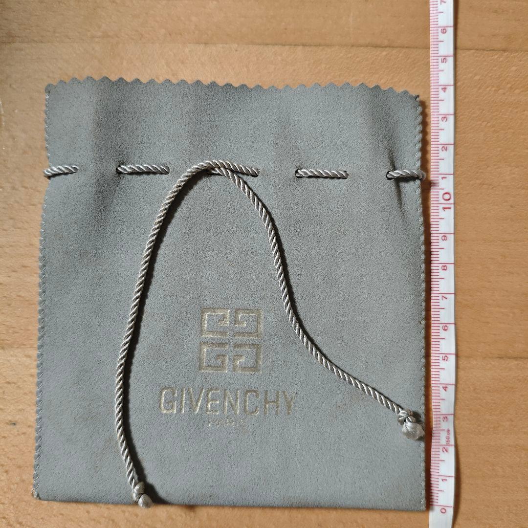 GIVENCHY PARIS 巾着ポーチ グレー​ 保存袋 アクセサリーポーチ — image 4