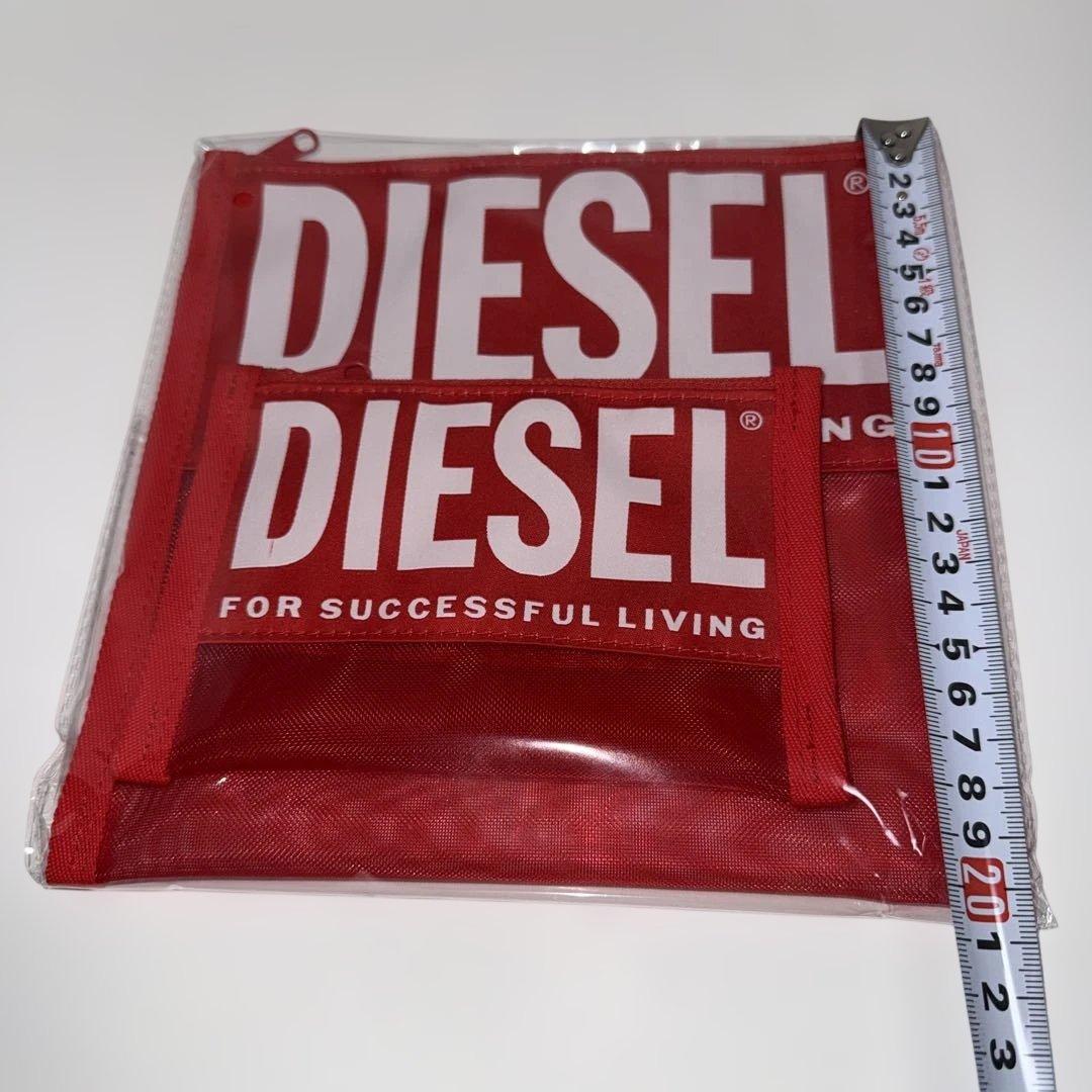 新品未使用DIESEL ポーチ 大小2点セット レッド — image 4