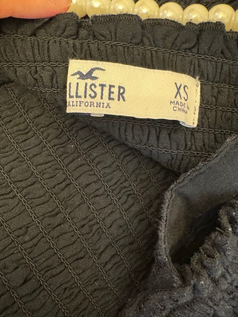 【美品】　即日発送　ホリスター　キャミワンピ レース ネイビー XS — image 5