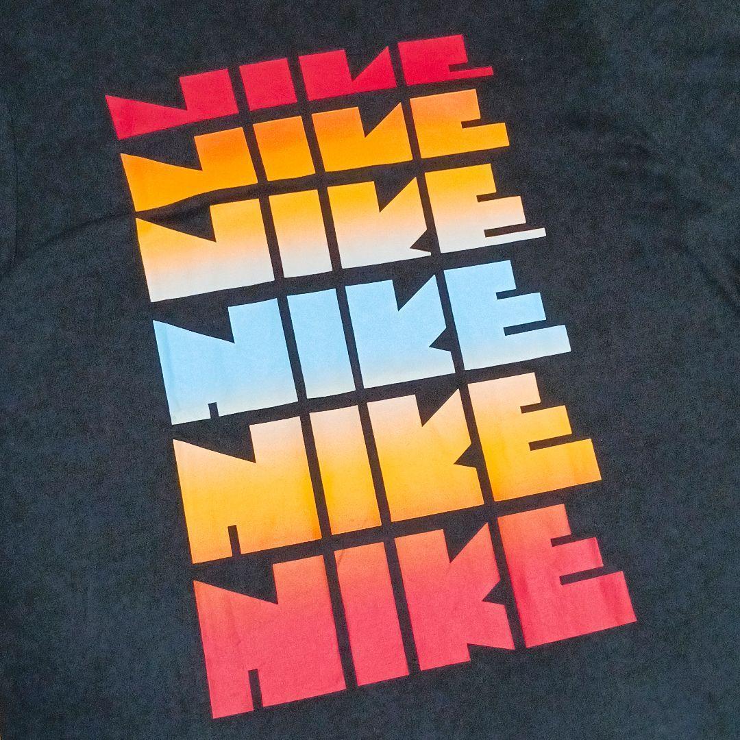 ナイキ NIKE6連ゴツロゴプリントT 綿 黒 2XL — image 2