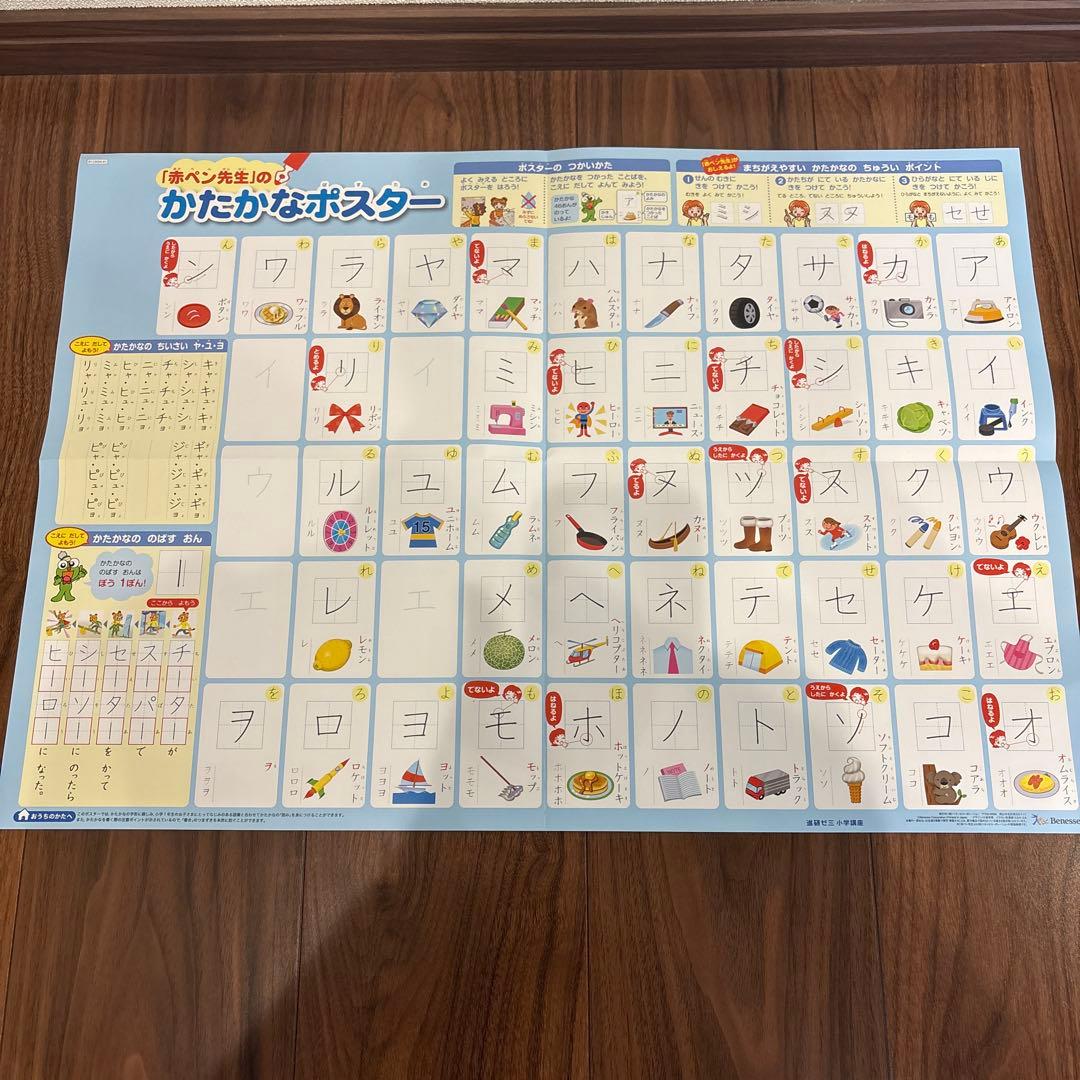 【未使用】チャレンジ1年生漢字・カタカナポスター — image 2
