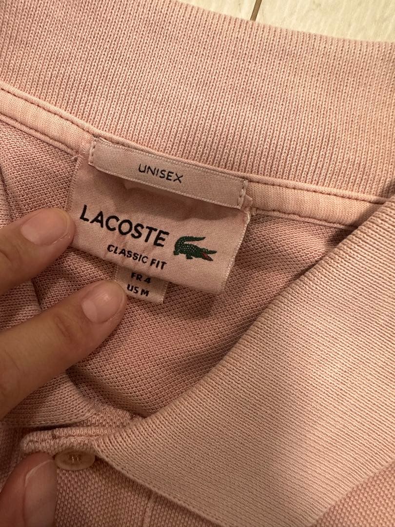 LACOSTE ラコステ半袖 CLASSIC FIT ピンク サイズ4 L相当 — image 3