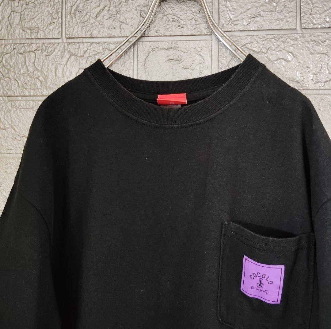 ココロブランドCOCOLO BLAND　古着ポケット付きTシャツ黒M — image 3