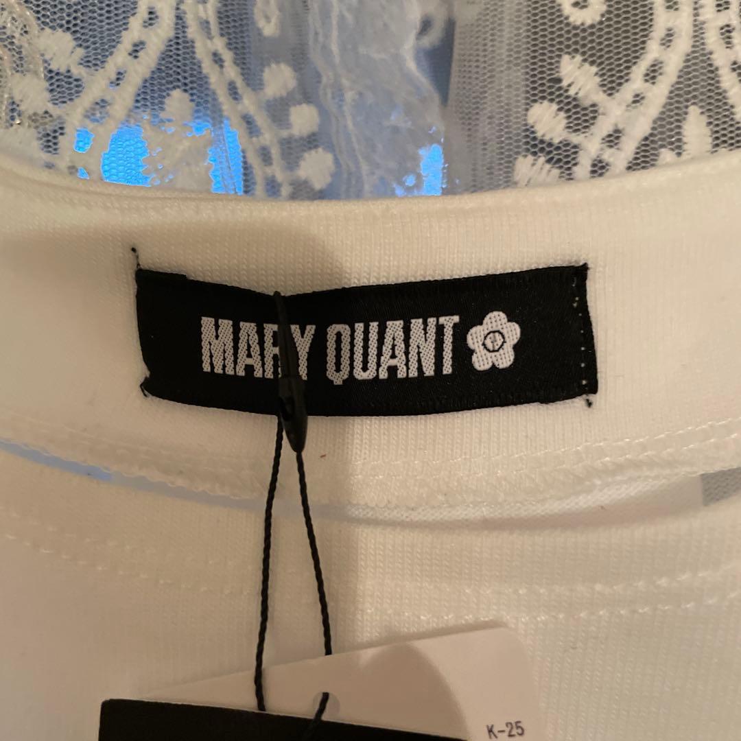 MARY QUANT ☆ロゴ刺繍 Tシャツ ホワイト袖と後ろのタックが可愛い♡ — image 4