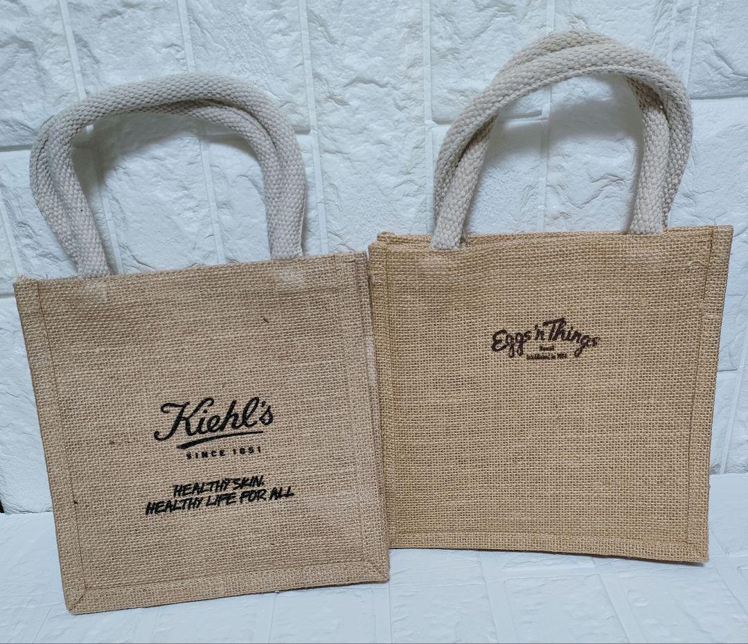 【キールズとEggs'n Things 】 ジュートバッグ 2個セット — image 2