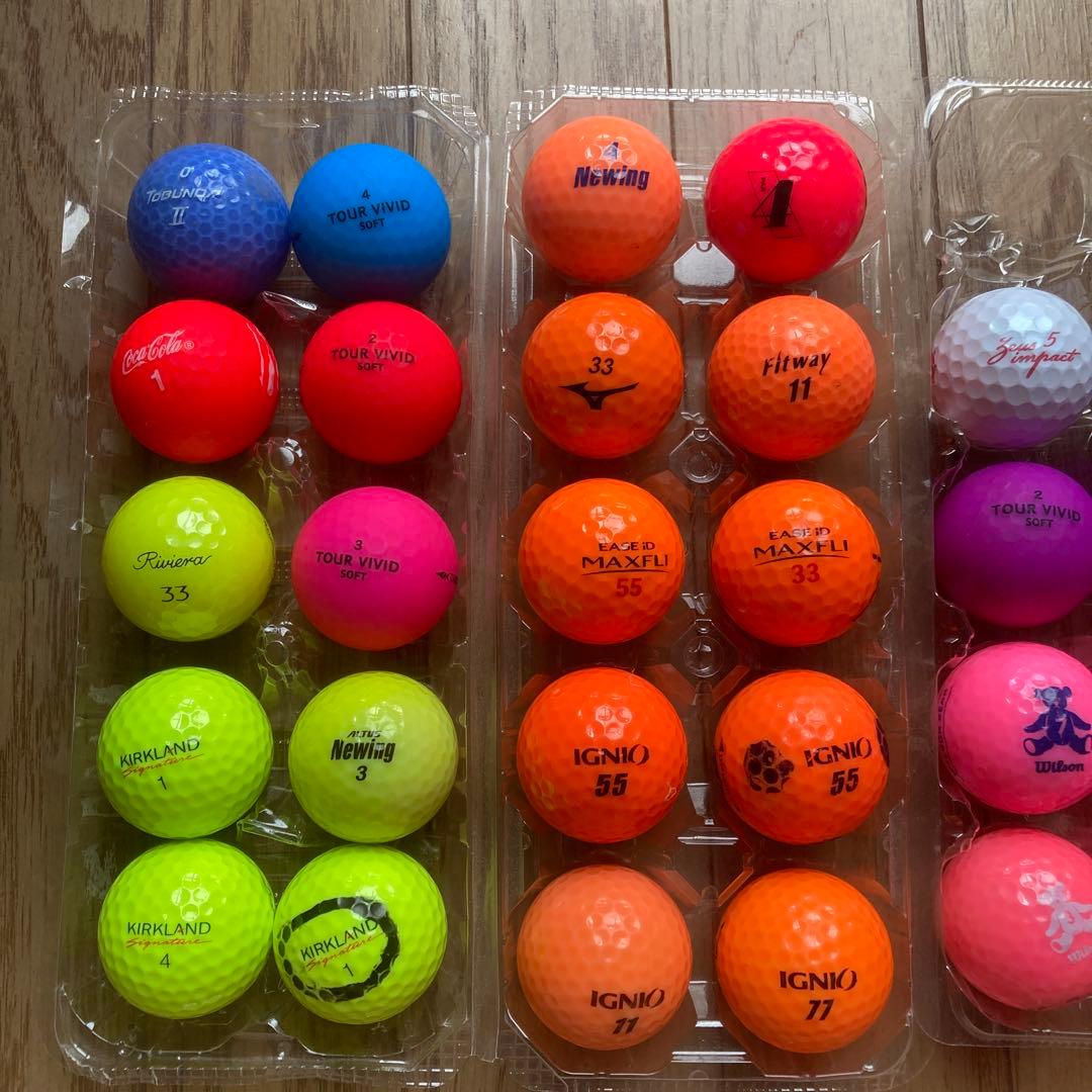 ゴルフボール カラーボール 28球セット — image 2
