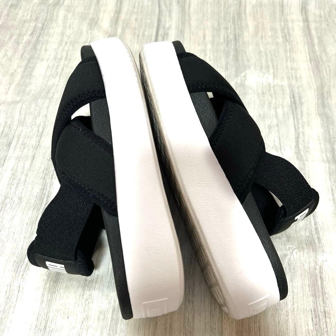 プーマPUMAxSnow Man目黒蓮コラボモデル黒白サンダル22〜23.5厚底 — image 4