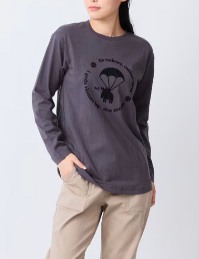 moz フロッキーロゴ長袖カットソー M 試着のみ — image 3