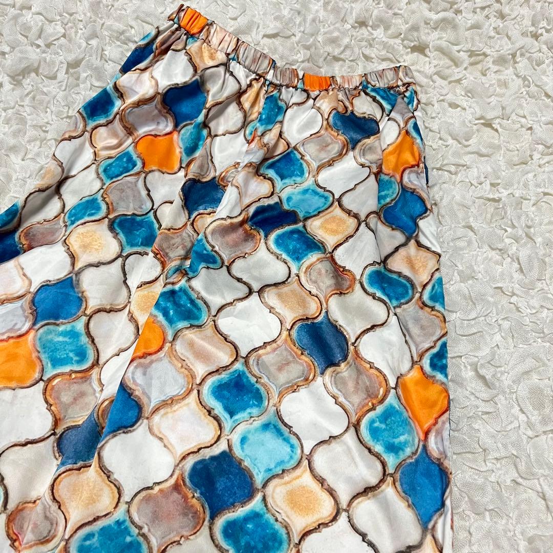 美品【SeaRoomlynn】モザイクタイルパンツ シールームリン カラフル — image 5