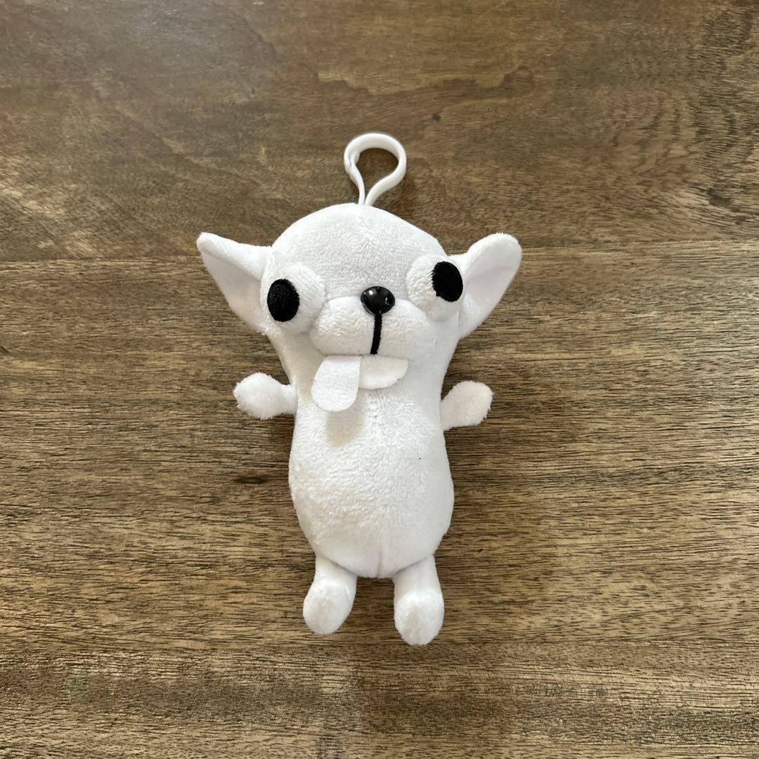 チワワ ぬいぐるみ ホワイト　一匹　犬のキーホルダーとバッグチャーム — image 2