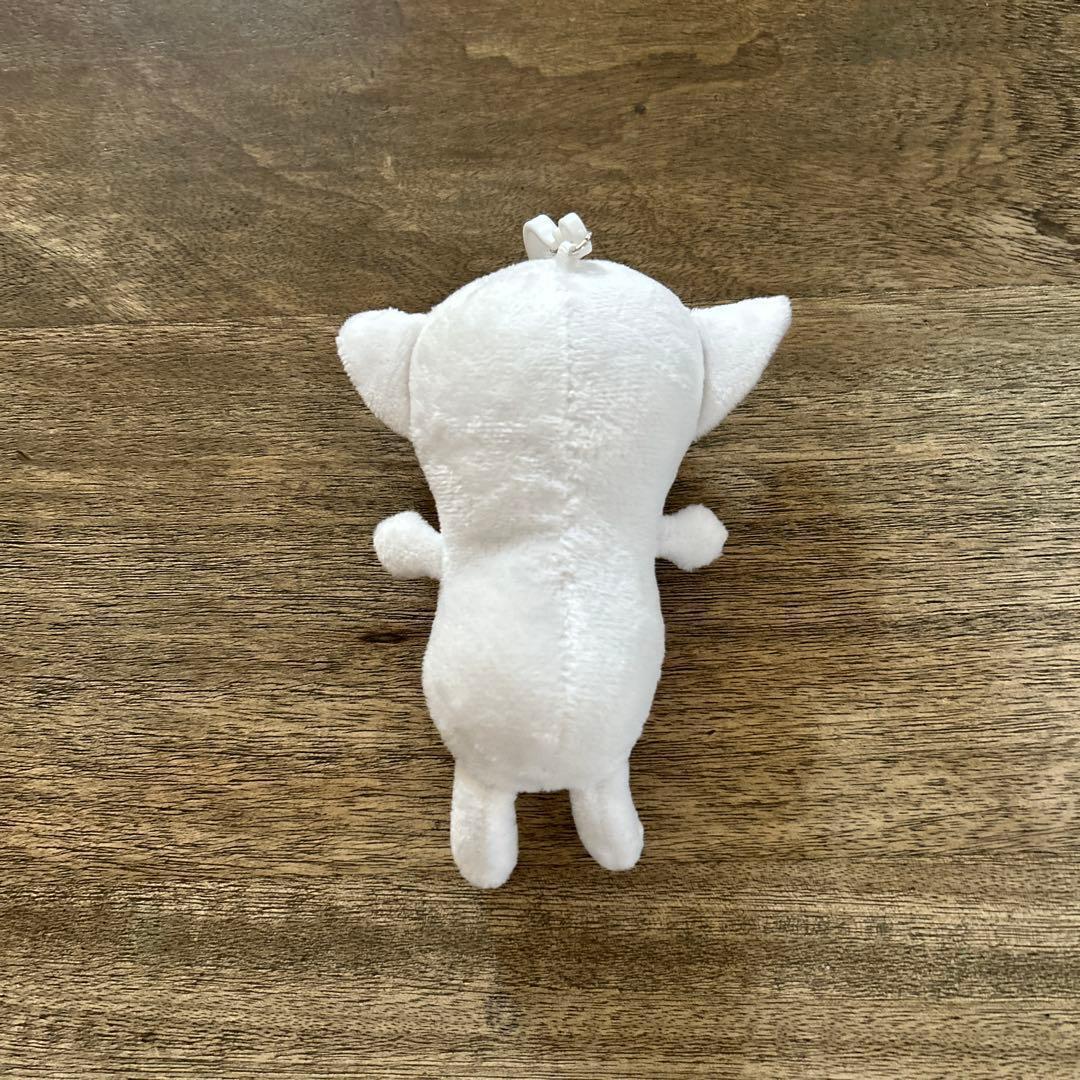 チワワ ぬいぐるみ ホワイト　一匹　犬のキーホルダーとバッグチャーム — image 3