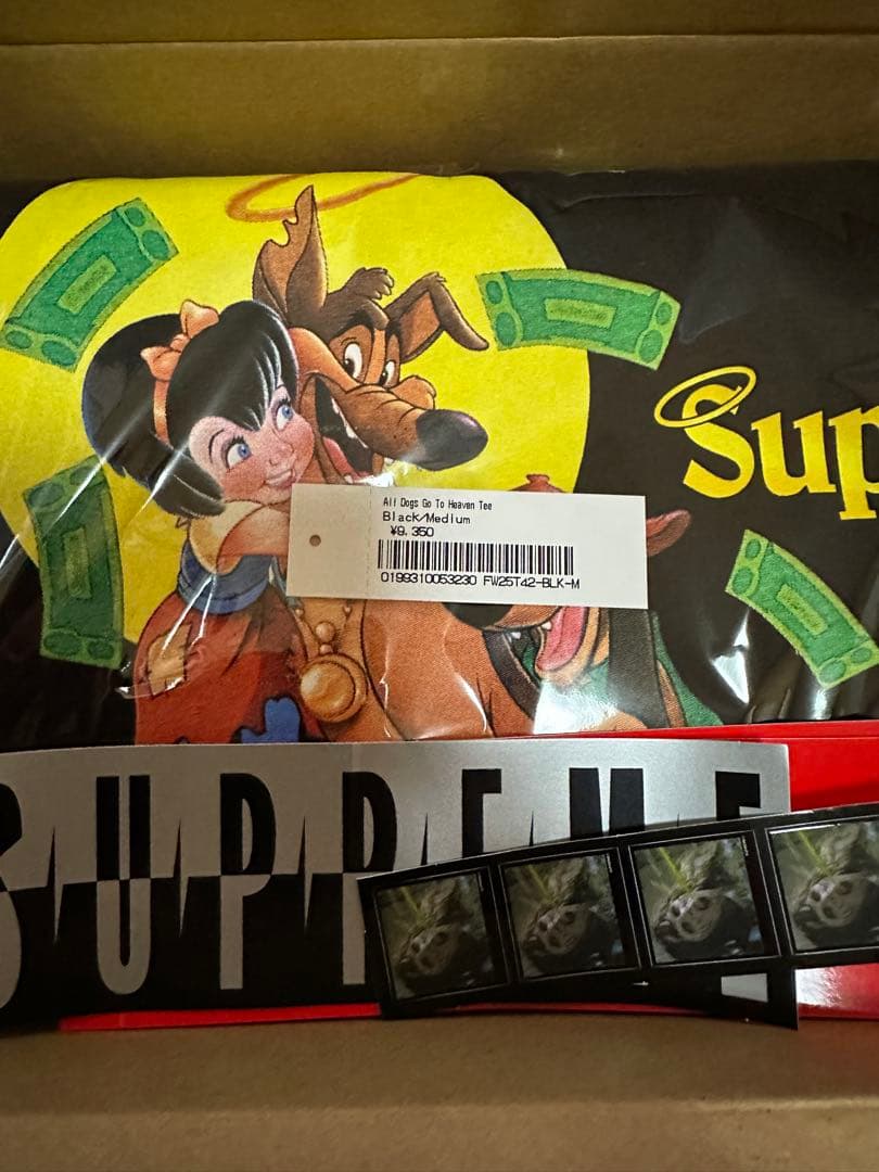 Supreme All Dogs Go To Heaven Tee 黒 M — image 2