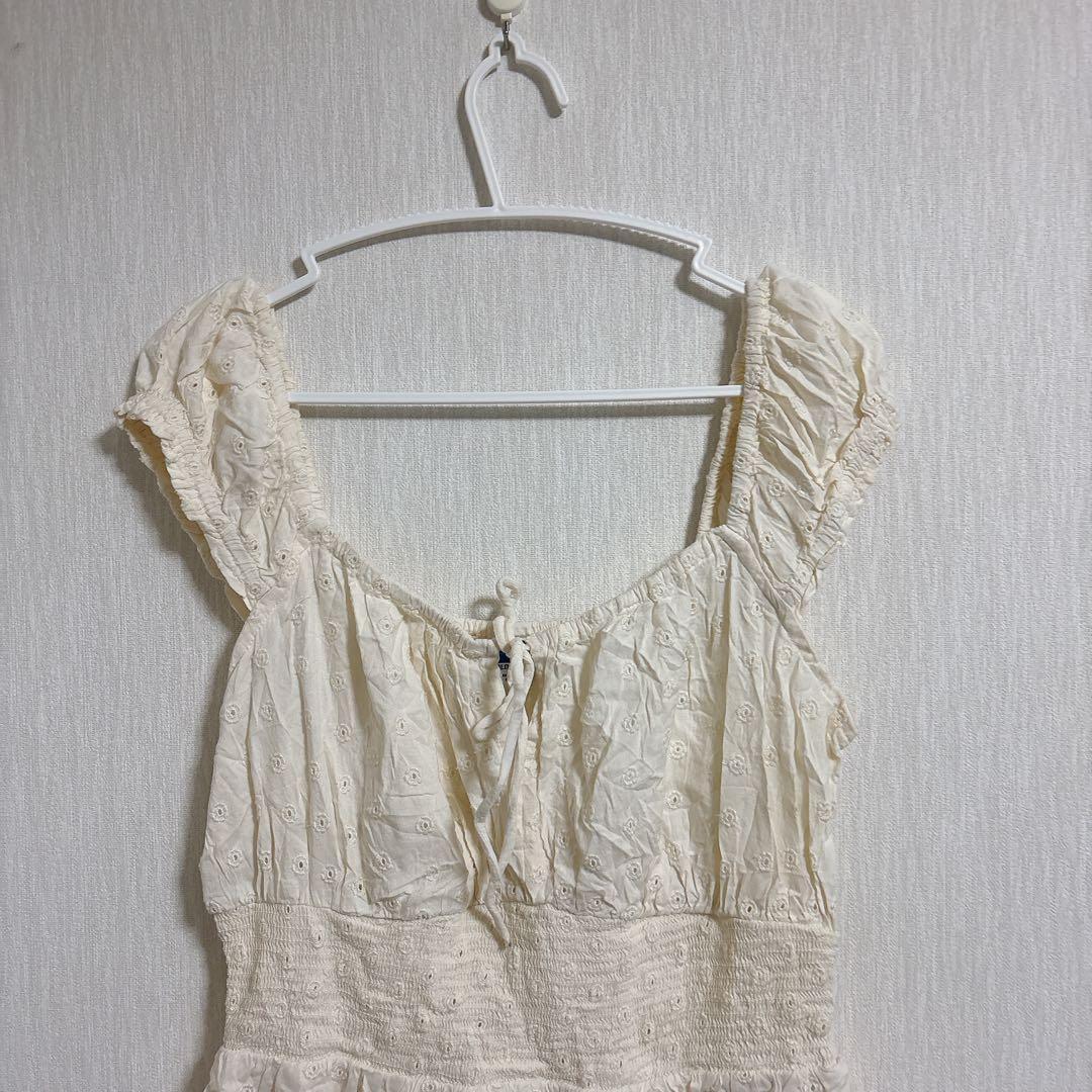 OLD NAVY アイボリー フリル キャミワンピース ナチュラル【S】 — image 5