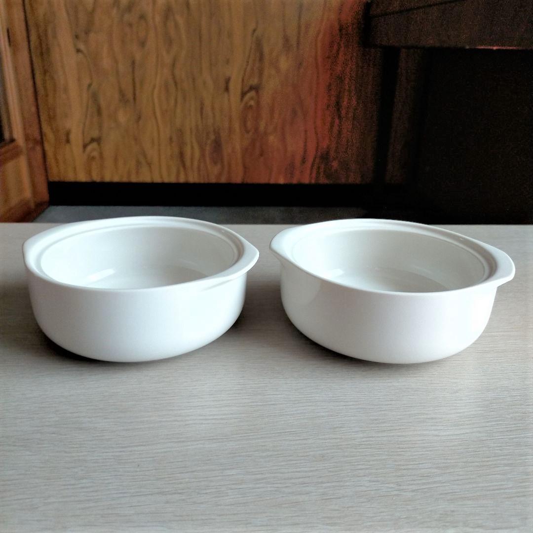 美品・ミスタードーナツのグラタン皿２個 — image 3