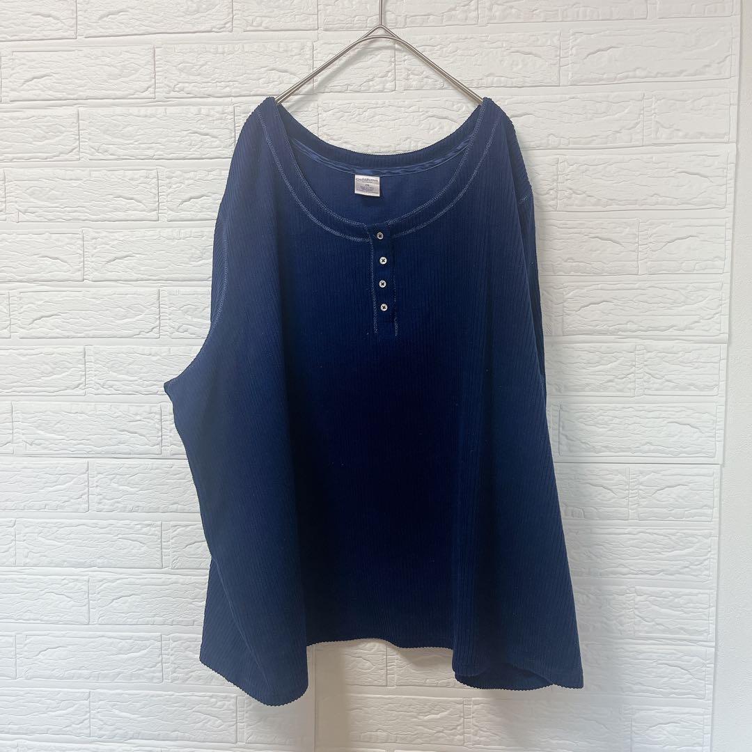 Croft & Barrow [3L] ネイビー カットソー ベロア ゆったり — image 2