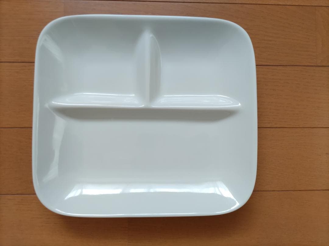 仕切り付　ワンプレート皿（陶器製）5枚（枚数 2枚～応相談） — image 2