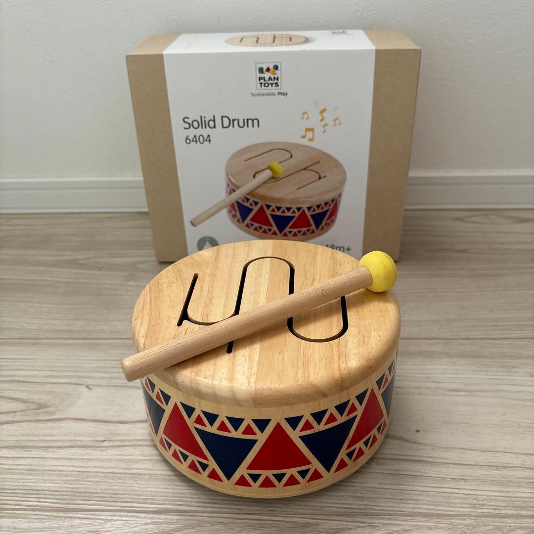PLANTOYS Solid Drum 6404 知育玩具 木製ドラム — image 2