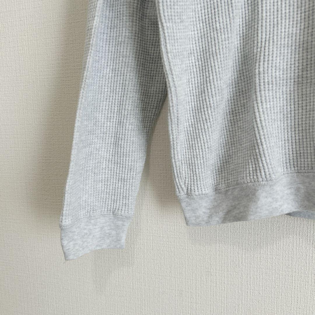 美品 BEAUTY&YOUTH ワッフルニット グレー メンズ シンプル 秋 冬 — image 3