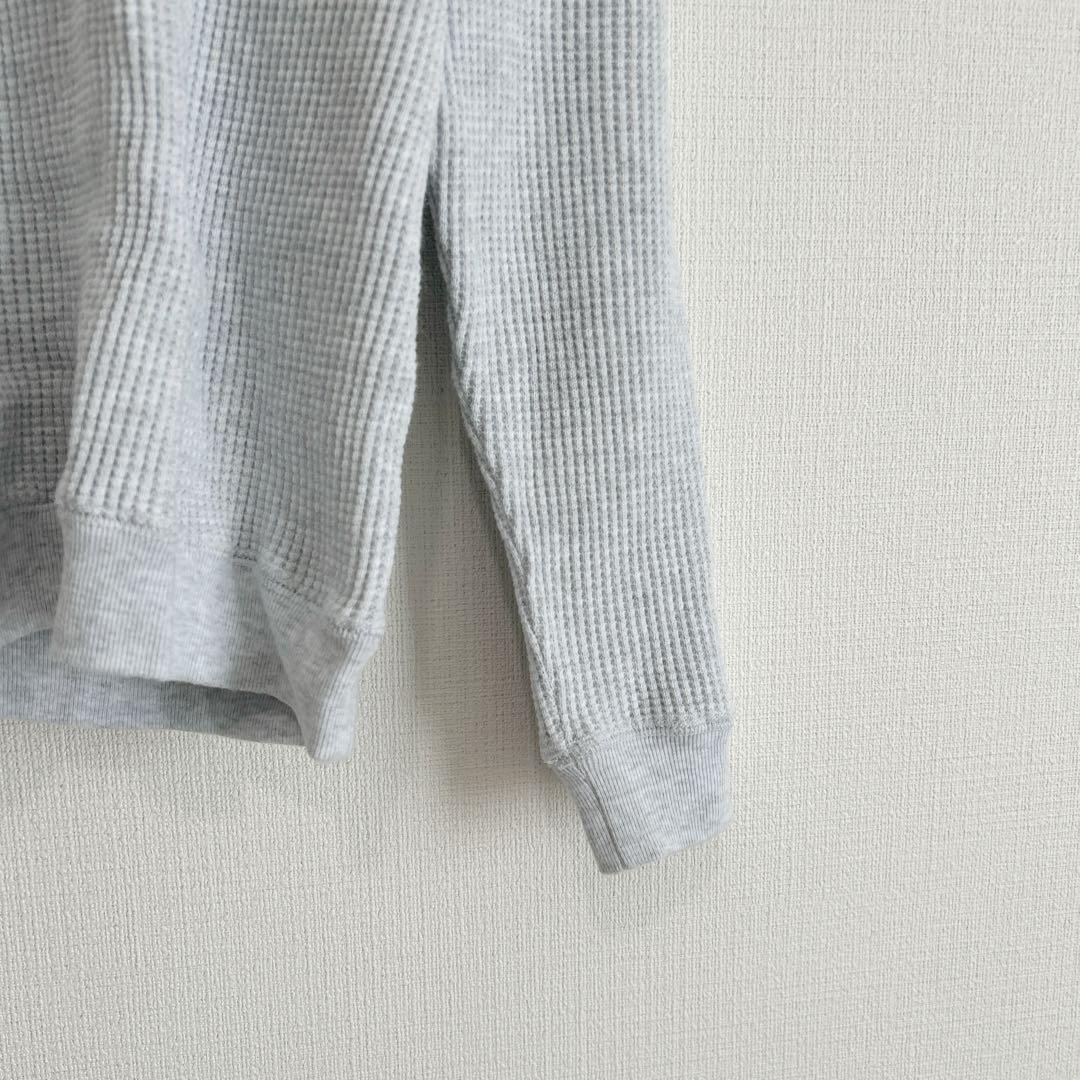 美品 BEAUTY&YOUTH ワッフルニット グレー メンズ シンプル 秋 冬 — image 4