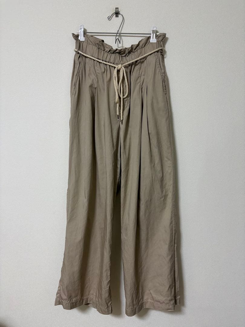 ニコアンド DRYイージールーズパンツ　ベージュ　Lサイズ — image 2