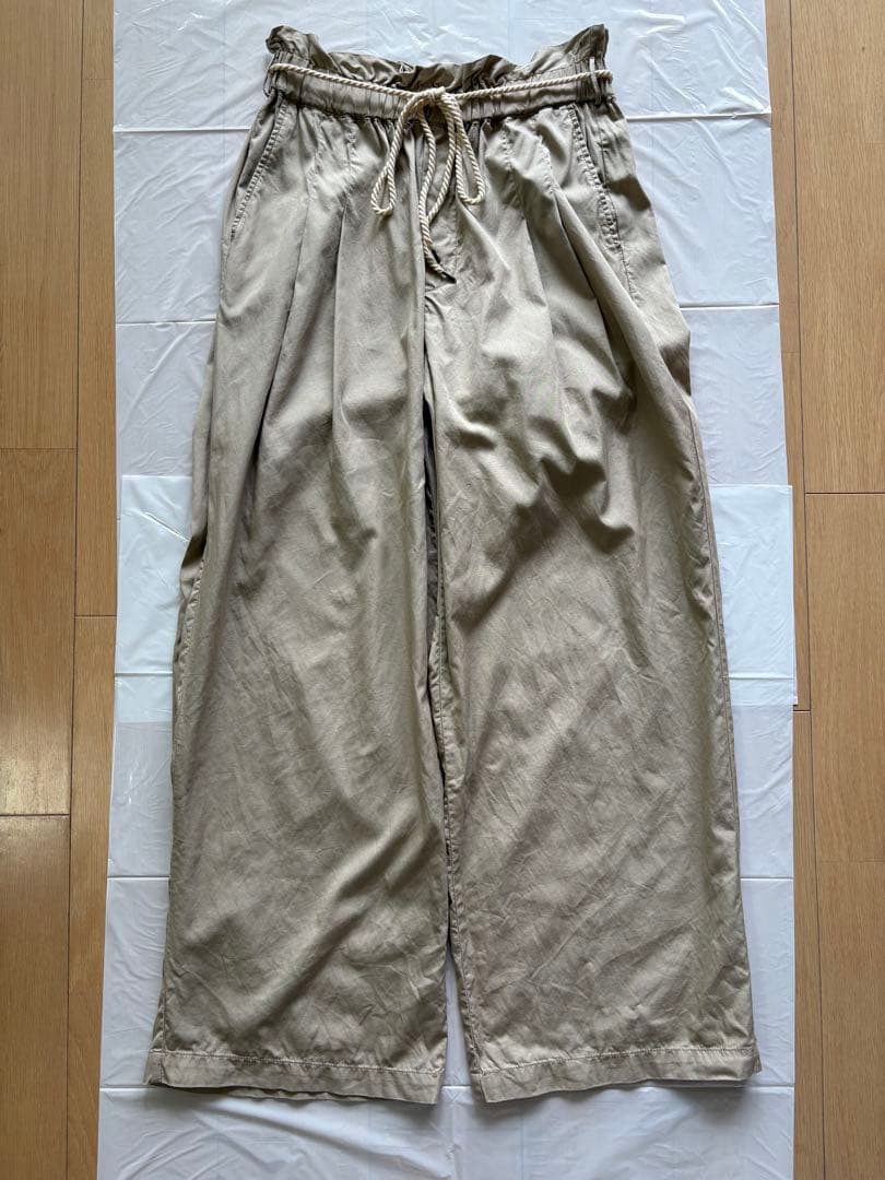 ニコアンド DRYイージールーズパンツ　ベージュ　Lサイズ — image 4