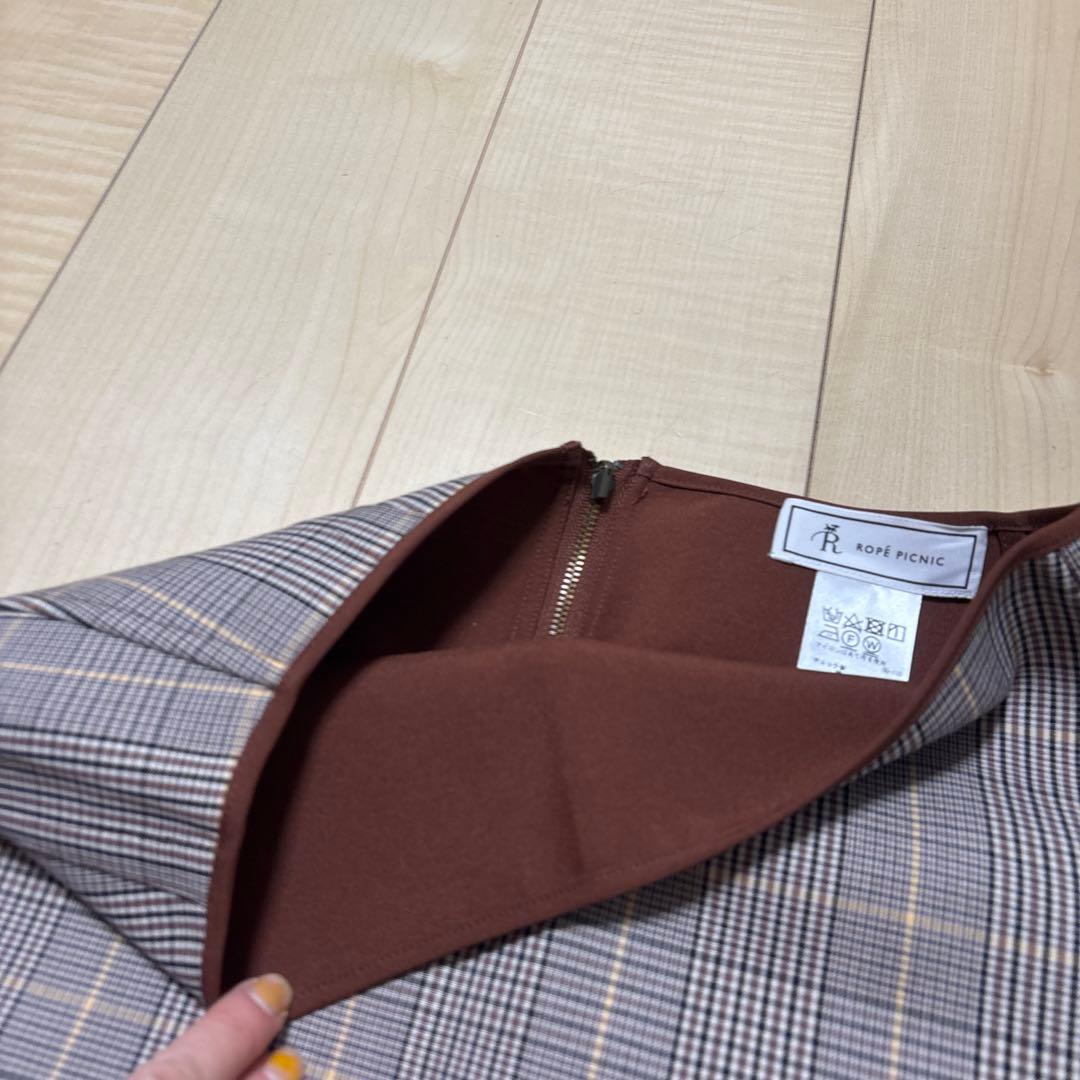 ロペピクニック　ROPE PICNIC チェック タイトスカート レディース　M — image 4
