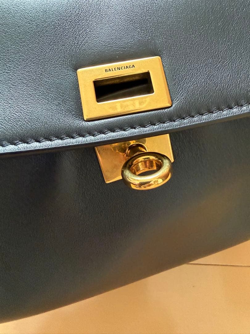 BALENCIAGA ロデオ ミニ ブラック スムースカーフ ショルダーバッグ — image 2