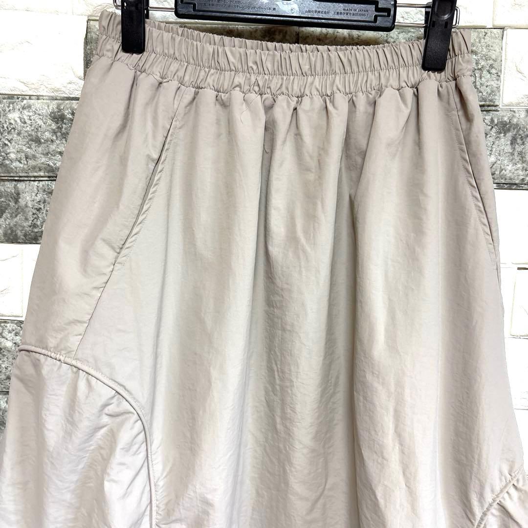 美品【KocoLine】ココラインドロストデザイン スカート Ｍ〜Ｌベージュ — image 2