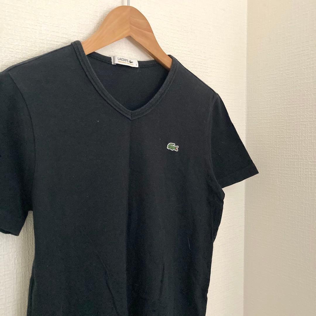 ラコステ　ワンポイント　アニマル　ワニ　ロゴ　Tシャツ　半袖　ブラック　日本製 — image 3