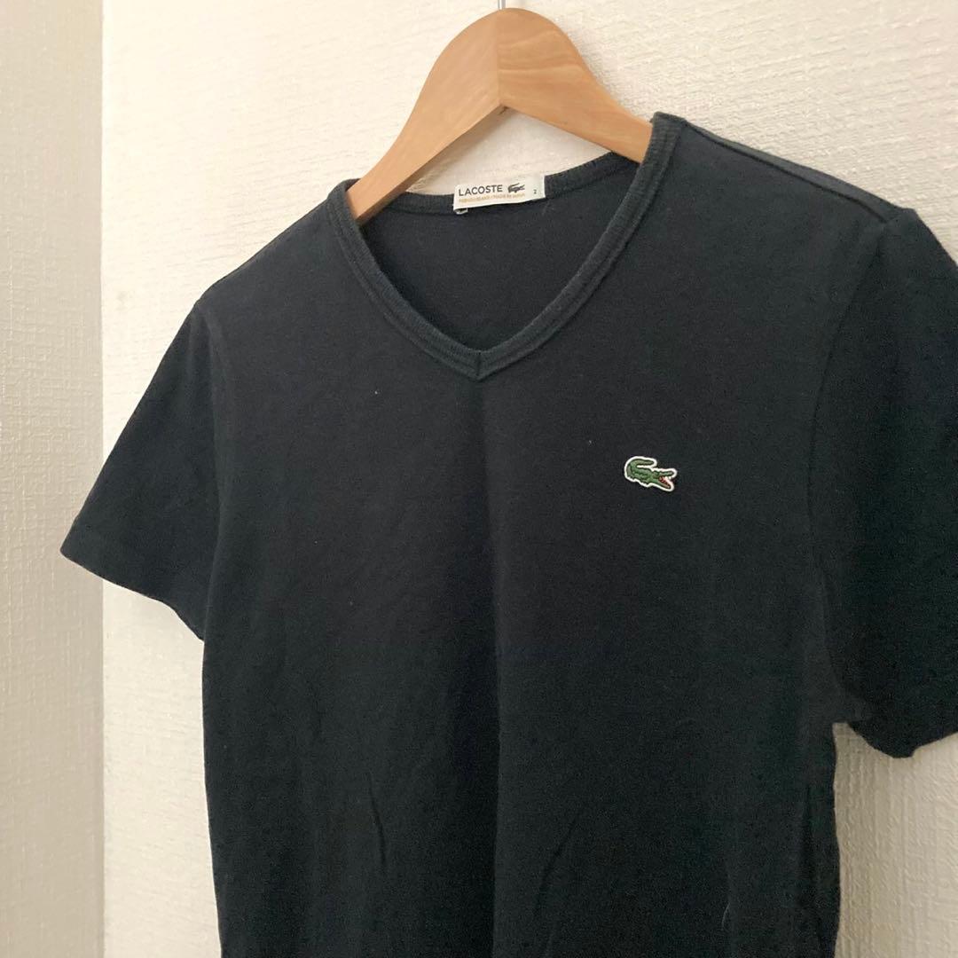 ラコステ　ワンポイント　アニマル　ワニ　ロゴ　Tシャツ　半袖　ブラック　日本製 — image 4