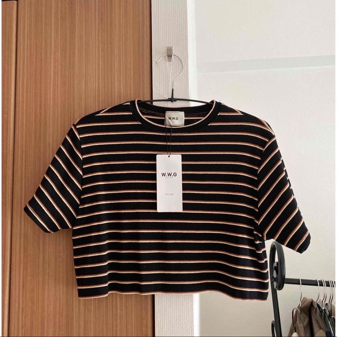 【新品】who's who gallery リブ編みボーダーTシャツ — image 3