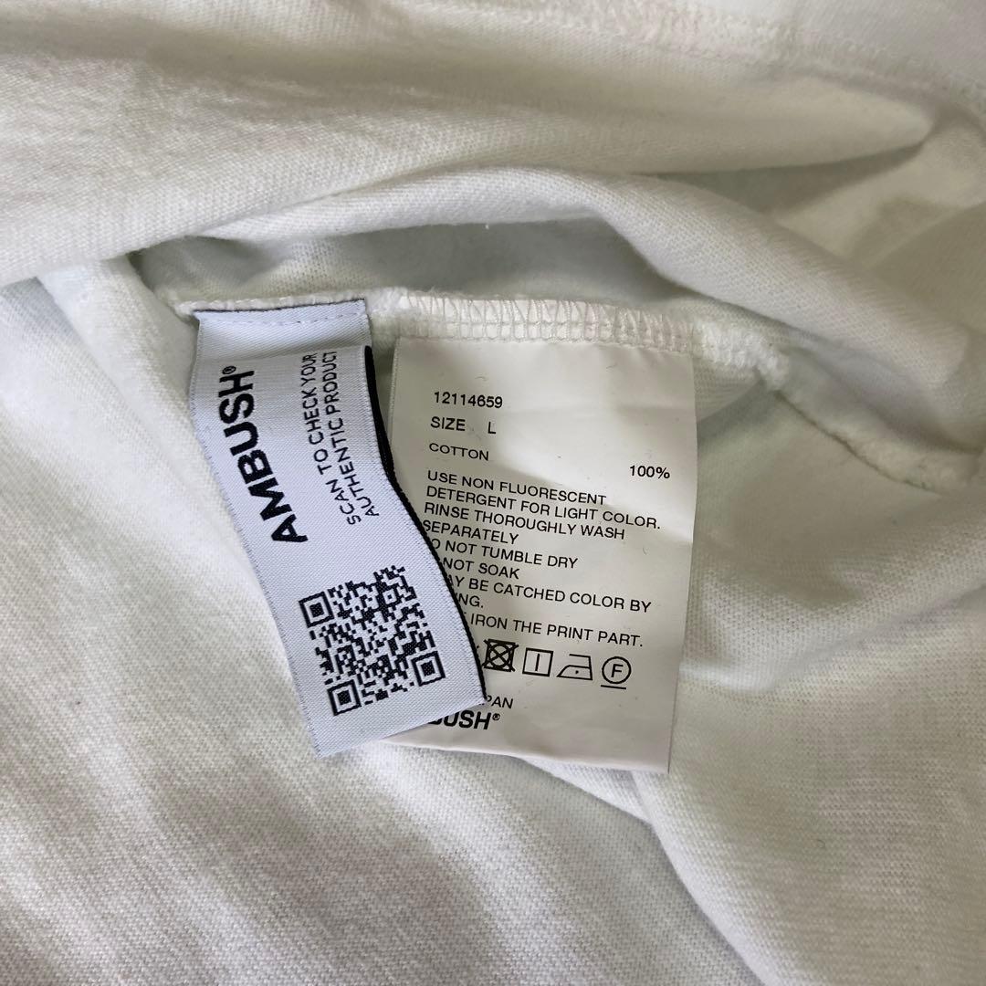AMBUSH ロゴプリント Tシャツ ホワイト — image 4