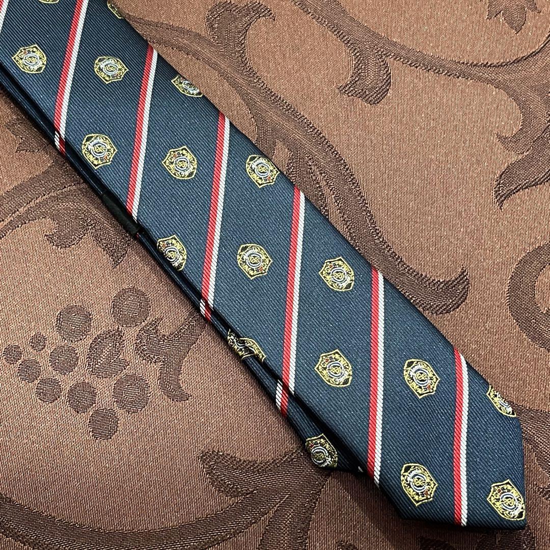 新品 コムサイズム COMME CA ISM ネイビー 紺 ネクタイ LL — image 3