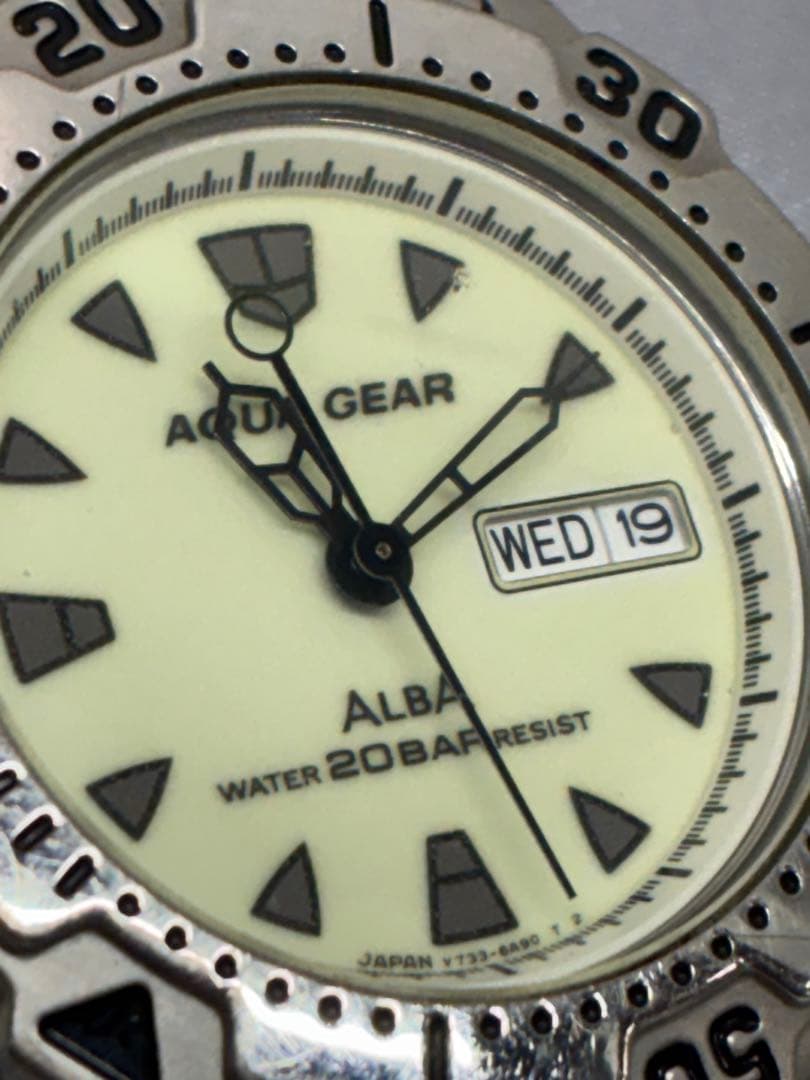 T6）①ALBA アルバ セイコー AQUA GEAR アクアギア ダイバー — image 4