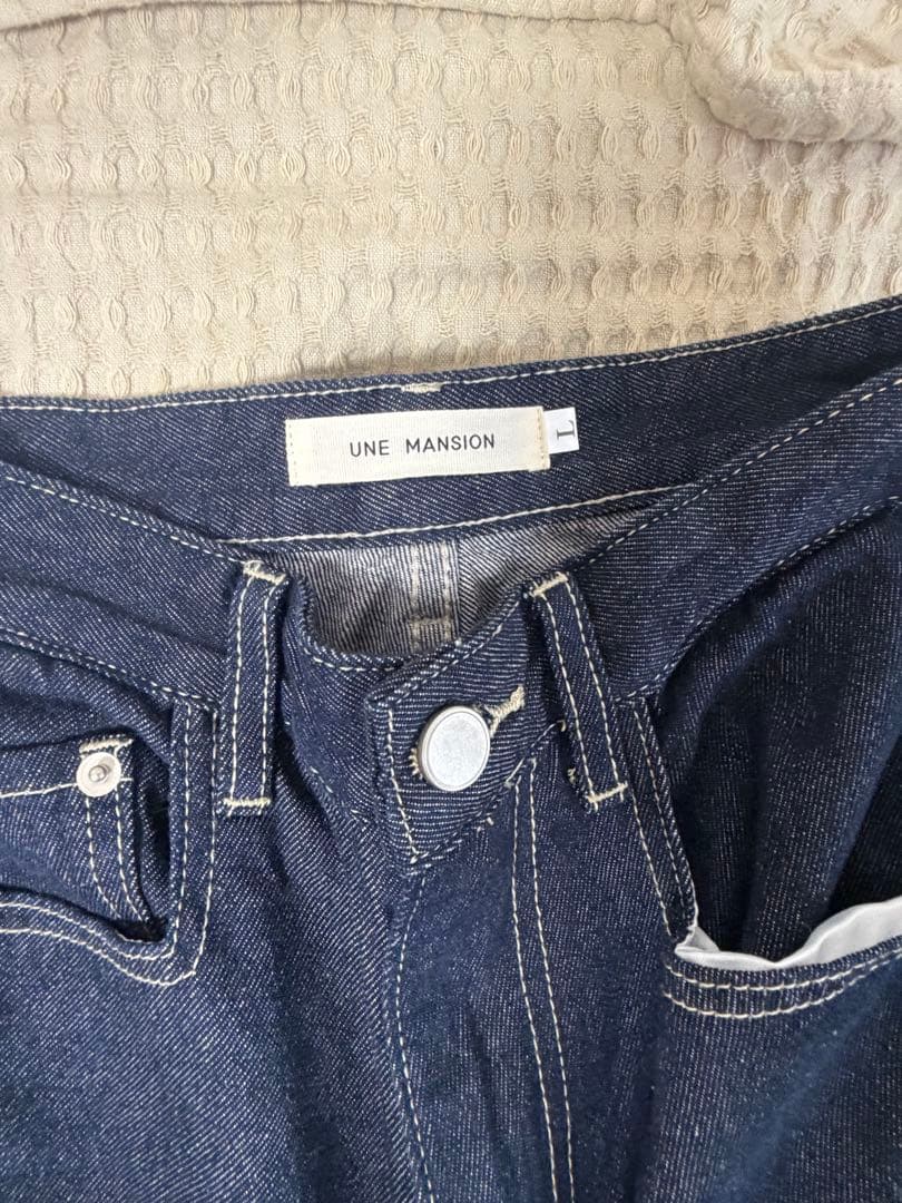 ウェールバルーンウォッシュドユニークサイドポケットバリューダハーフデニムパンツ — image 5
