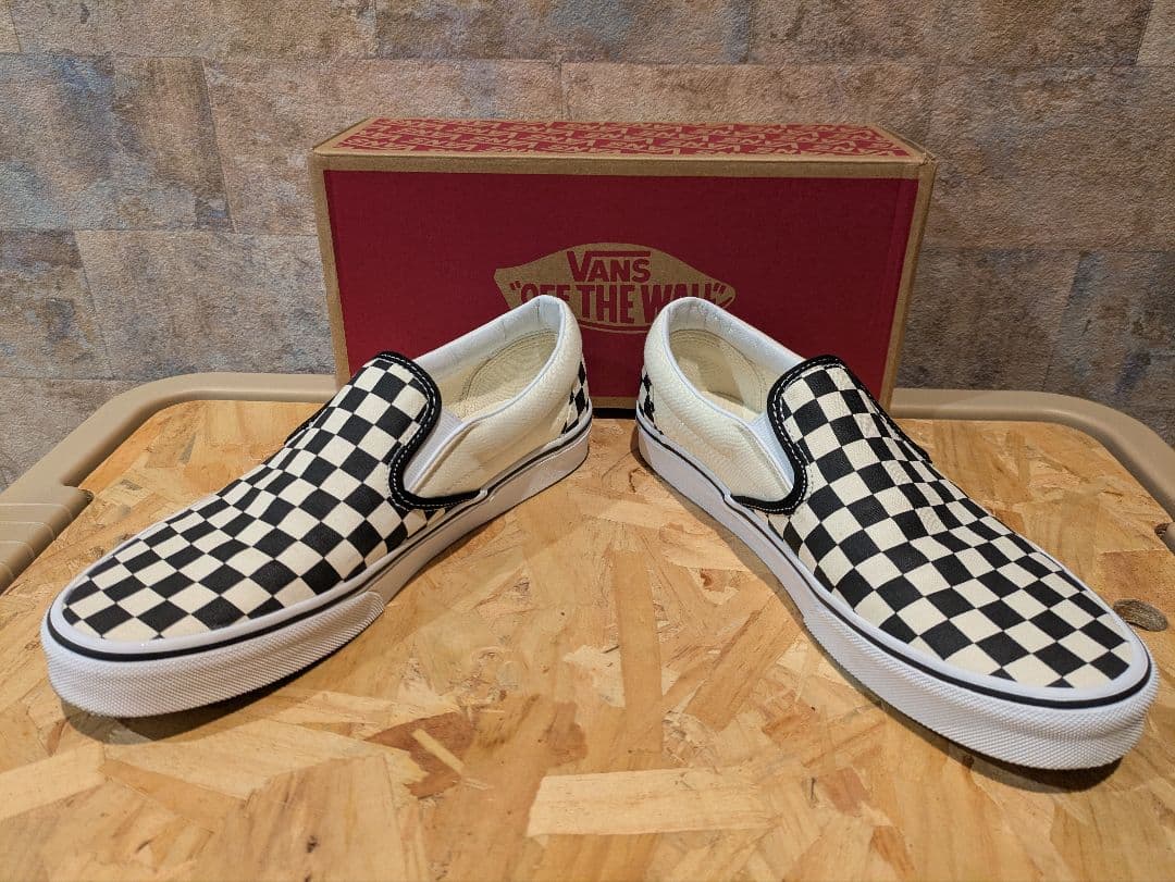 VANS US企画 スリッポン 白黒チェック柄 チェッカー柄 28.5cm — image 2