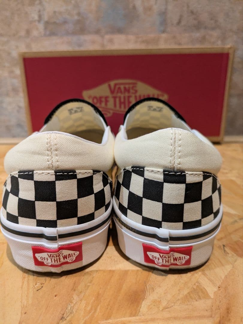 VANS US企画 スリッポン 白黒チェック柄 チェッカー柄 28.5cm — image 3
