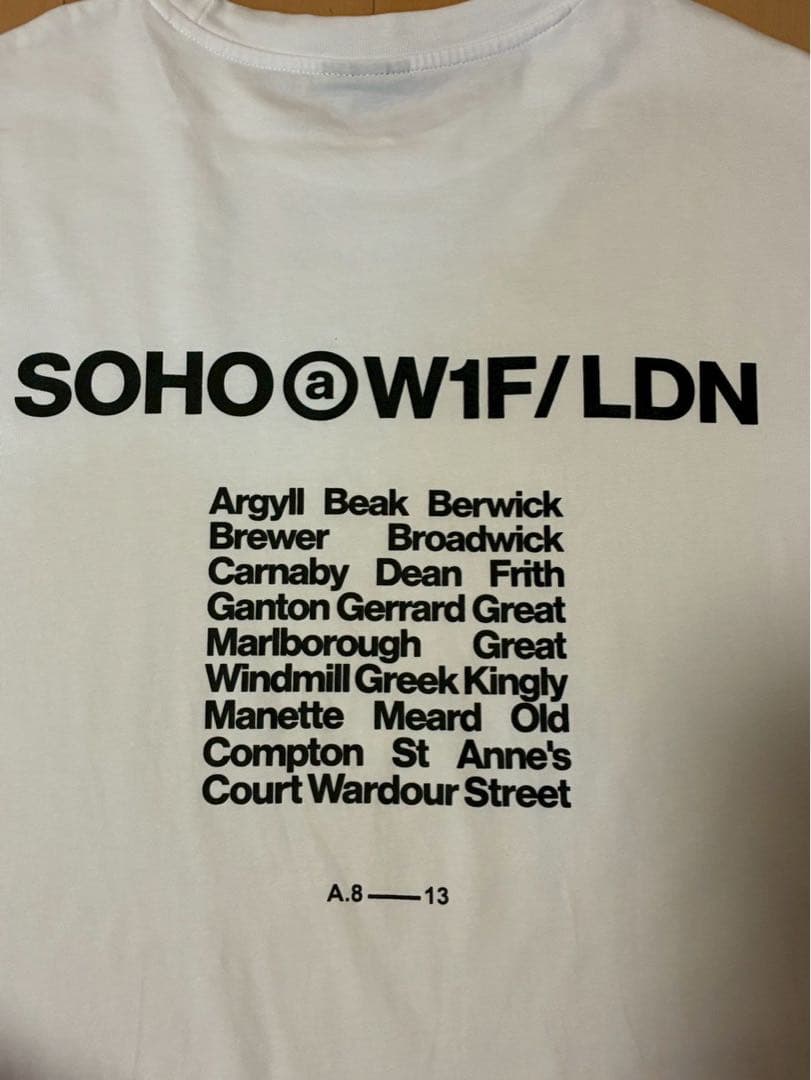 SOHO@W1F/LDN プリント Tシャツ ホワイト — image 3