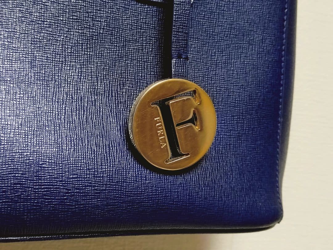 FURLA ハンドバッグ ショルダーバッグ ネイビー — image 2