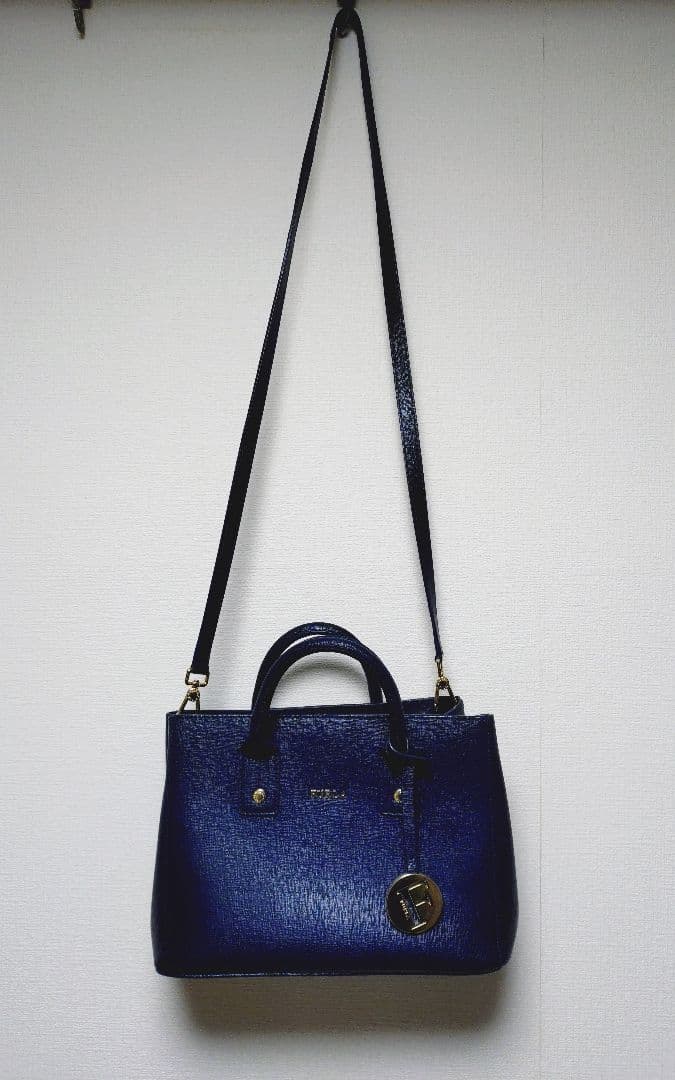 FURLA ハンドバッグ ショルダーバッグ ネイビー — image 3