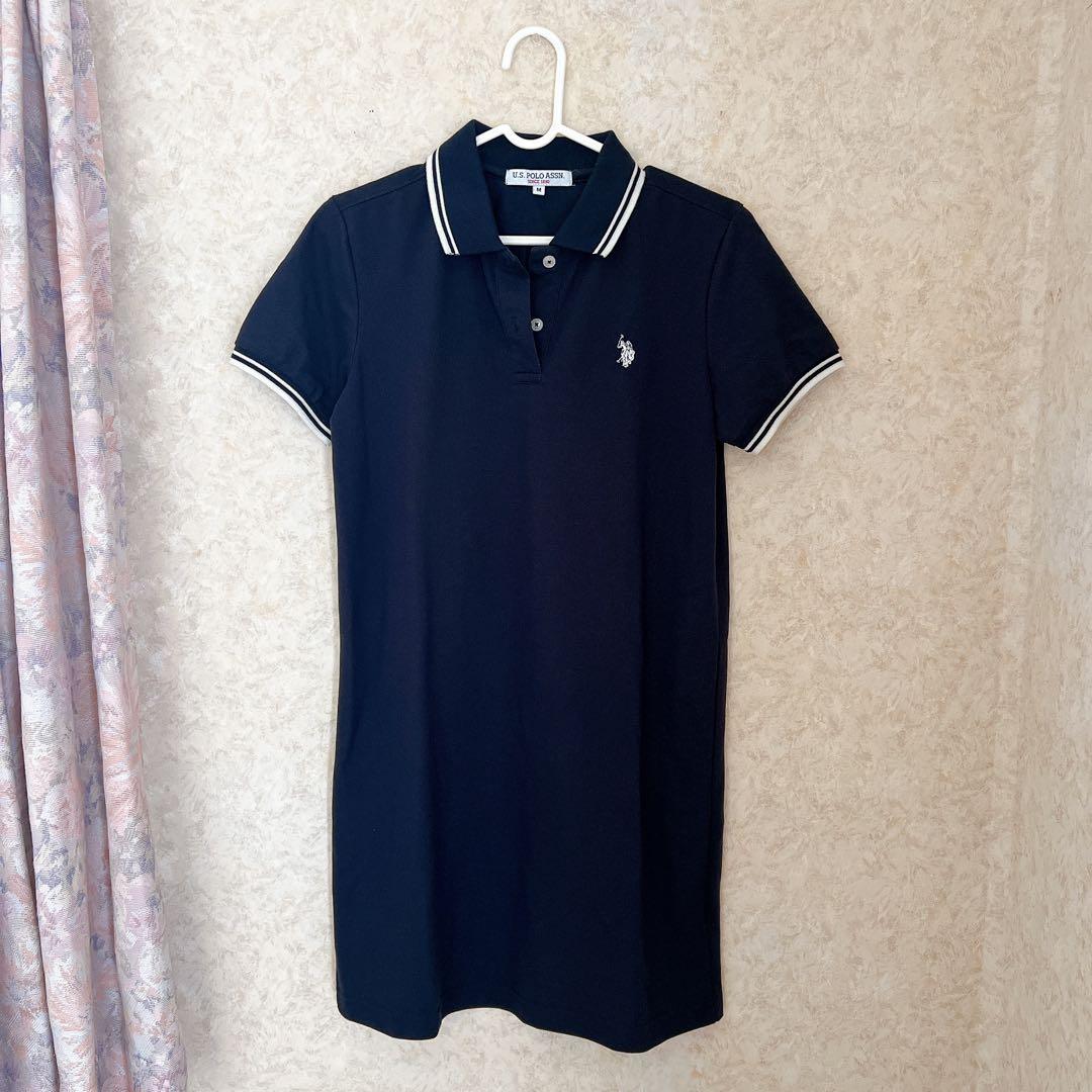 U.S. POLO ASSN ラインデザイン 鹿子 ポロワンピース ミニ丈　M — image 3