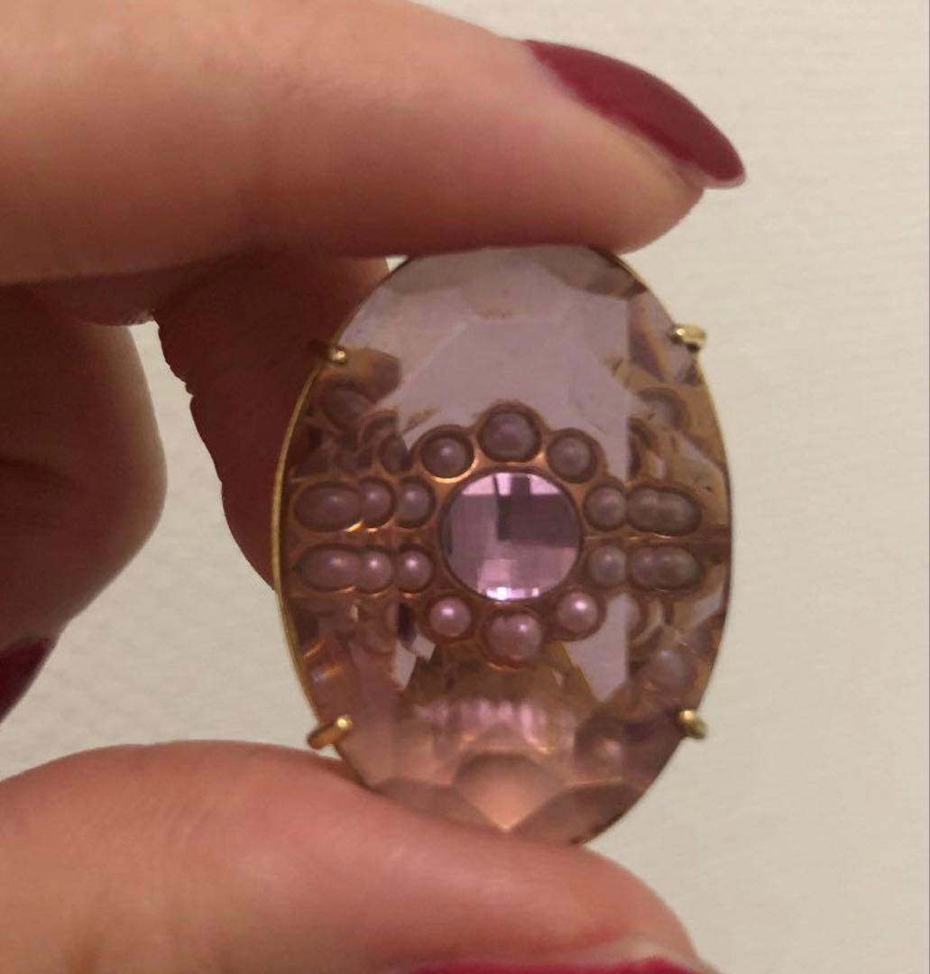 e.m. クリスタルイヤリング ピンク — image 2