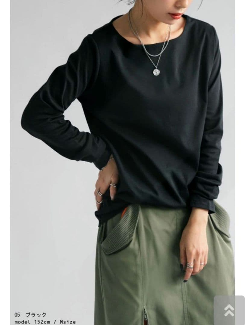 アンティカ✨XL 長袖Tシャツ ブラック antiqua — image 2