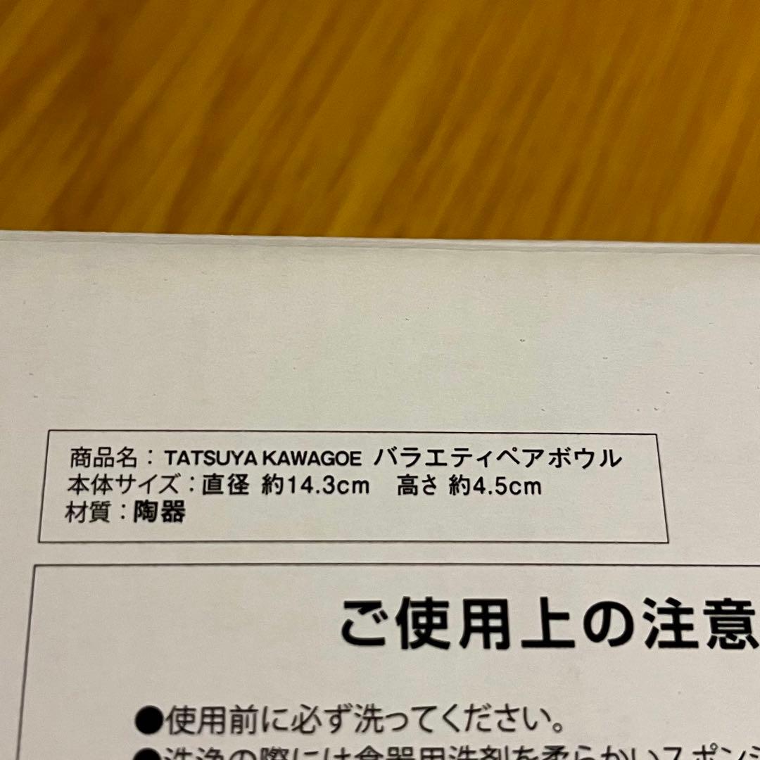 TATSUYA KAWAGOE バラエティペアボウル 2枚セット　川越達也　皿 — image 4