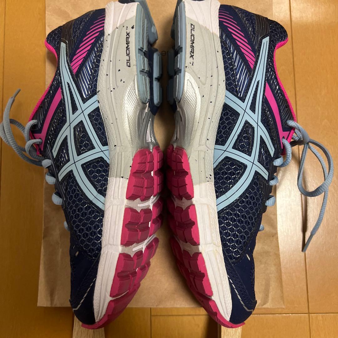 ASICS ランニングシューズ DUOMAX ネイビー ピンク — image 2