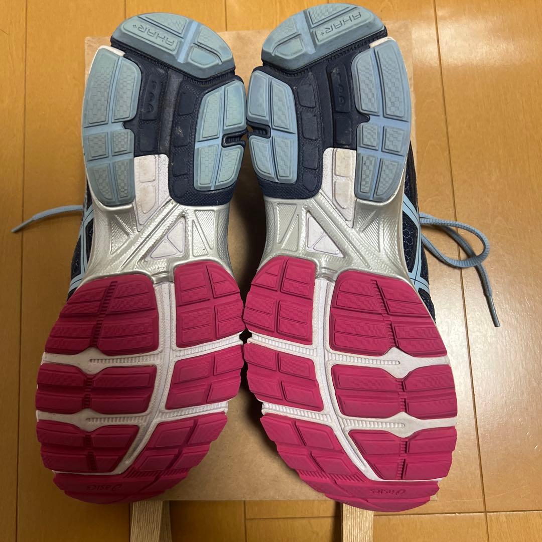 ASICS ランニングシューズ DUOMAX ネイビー ピンク — image 3